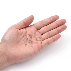 Устойчивая к потускнению хирургическая нержавеющая сталь 316 плоская круглая пустая закрепка для сережек-гвоздиков&nbsp;LS-STAS-R073-04