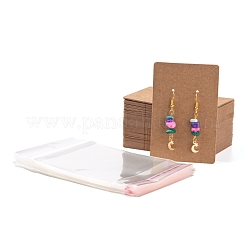 Картонные карты в стиле 200шт 2 и целлофановые пакеты OPP&nbsp;CDIS-LS0001-05B