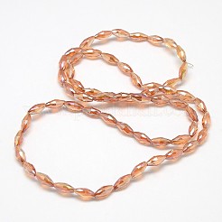 Гальванических хрустальные стекла рисовые шарики нити EGLA-F042-A01