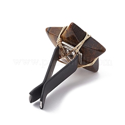 Зажимы для вентиляционных отверстий автомобиля в виде звезды с проволочной обмоткой из натурального драгоценного камня&nbsp;JEWB-BR00138