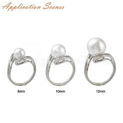 Латунные крепления колец для пальцев&nbsp;KK-F734-02P-NR