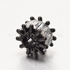 Micro ottone spianare grado aaa zirconi perline&nbsp;ZIRC-O010-06-NR