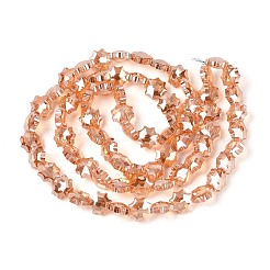 Гальванизируйте прозрачные стеклянные бусины&nbsp;EGLA-H112-04HP-03