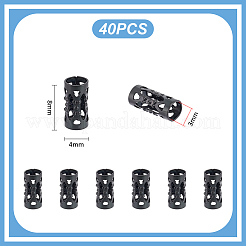 40 шт. полые бусины из нержавеющей стали 304&nbsp;STAS-UN0060-15