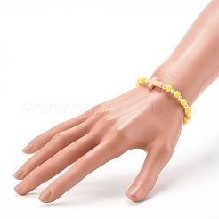 Blickdichte Acryl-Stretch-Perlenarmbänder für Kinder&nbsp;X-BJEW-JB06230