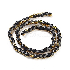 Стеклянные бусины с гальваническим покрытием &nbsp;EGLA-C005-03D