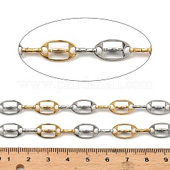 Двухцветные овальные звенья из нержавеющей стали 304&nbsp;CHS-F022-02GP