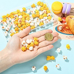 100 pz 2 colori ornamenti in miniatura di popcorn in resina&nbsp;RESI-CJ0005-34