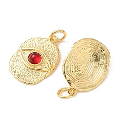 Pendentifs en laiton texturé et résine&nbsp;KK-A304-19G