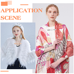 5 шт. 5-х цветные ретро-зажимы для кардигана из сплава FIND-WR0012-62