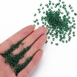 6/0 прозрачная двухцветная стеклянная бисерина&nbsp;SEED-T006-01C-C09