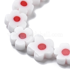 Ручной работы millefiori стеклянные бусины нитки&nbsp;LAMP-F035-09N