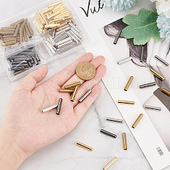 120 шт. 4-х цветные латунные наконечники для шнурков&nbsp;KK-PH0005-85