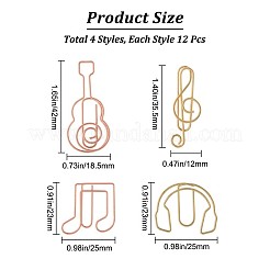 48 шт. 4 вида скрепок из углеродистой стали TOOL-GF0003-35