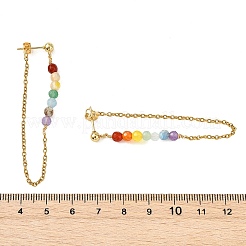Natürlichen Edelstein Ohrstecker&nbsp;EJEW-JE07286