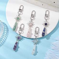 Подвеска-пуля из натурального драгоценного камня&nbsp;HJEW-JM03103-01