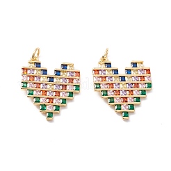 Латунные подвески из микро-паве ZIRC-Z019-43G-NR