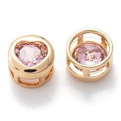 Настоящие 18-каратные позолоченные многожильные звенья из латуни с инкрустацией из кубического циркония KK-A154-01G-B