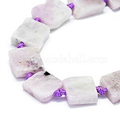 Природные кунцит бисер нитей G-F725-25