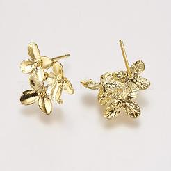 Медные серьги с гвоздиками KK-P105-28