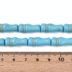 Синтетических нитей бирюзовые бусы G-N352-15