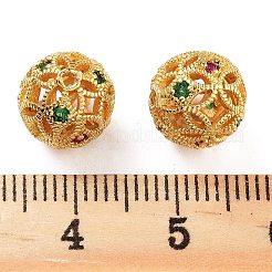 Стойки обшивки латунь кубического циркония бусы KK-S377-12G