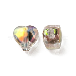 Cuentas de acrílico iridiscente arcoíris chapadas en uv&nbsp;OACR-F004-05A