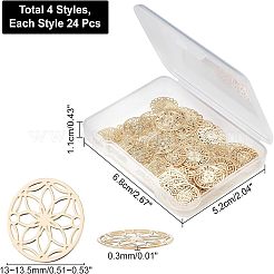 96 шт. 4 стильных латунных соединителя KKC-CA0001-05