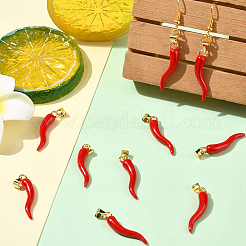 Кулоны с эмалью из латуни&nbsp;KK-SC0006-88