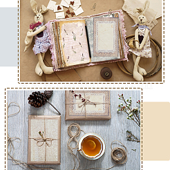 Цветочные кружевные бумажные блокноты для скрапбукинга AJEW-FH0007-65