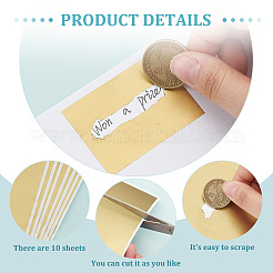 Selbstklebender Aufkleber mit Rubbelfolie&nbsp;DIY-WH0569-90B