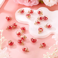 20 шт. подвески в виде прозрачного стеклянного шара&nbsp;GLAA-TA0003-57B