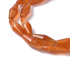 Окрашенные и нагретые нити натуральных бусин из сердолика G-Q019-A01