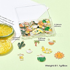40шт 8 стиля подвески из сплава с эмалью&nbsp;ENAM-CJ0006-10