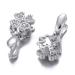 Латунь микро проложить кубический цирконий KK-K244-44P