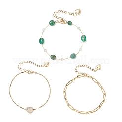 Цепочка из 3 слоя BJEW-JB12459-01