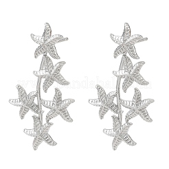 Boucles d'oreilles en laiton pour femmes&nbsp;EJEW-A167-02B-P