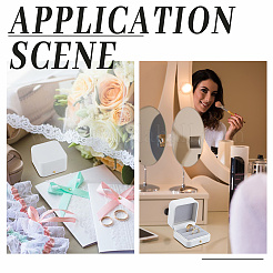 Коробки для хранения парных колец из искусственной кожи с бархатной внутренней частью&nbsp;CON-WH0110-69