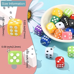 20pcs 10 Farben Plastikanhänger plastic&nbsp;KY-CJ0001-56