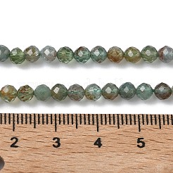 Естественный зеленый апатит бисер пряди&nbsp;G-L651-C08-4mm