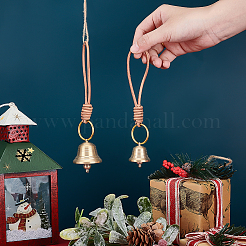 2шт латунный подвесной колокольчик&nbsp;AJEW-PH0006-96
