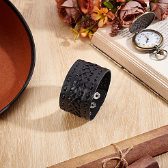 Плетеные браслеты искусственная кожа шнур BJEW-WH0014-075B