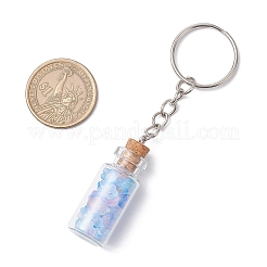 Стеклянные брелки для бутылок желаний&nbsp;HJEW-JKC01227