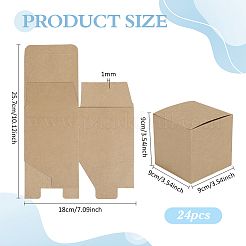 24 Stück faltbare Schmuckverpackungsbox aus Papier&nbsp;CON-PH0003-71A-02