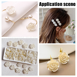 160 шт. 4 вида бусин из АБС-пластика KY-WR0001-05