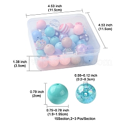 Круглые наборы для изготовления украшений из акрила и смолы своими руками DIY-FS0007-63