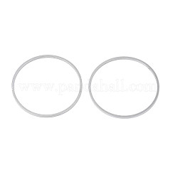 変色しない304ステンレススチール製リンクリング  ステンレス鋼色  32x1mm  内径：30mm&nbsp;STAS-T047-15O