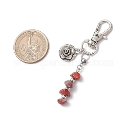 Подвески из бисера из натуральных и синтетических драгоценных камней HJEW-JM03265