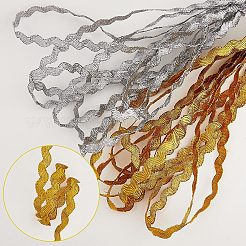 2 прядь 2-х цветный полиэстер волнообразная бахрома отделка OCOR-GF0002-42