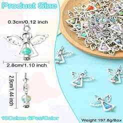 60шт 10 цвета акриловые подвески&nbsp;PALLOY-CJ00098